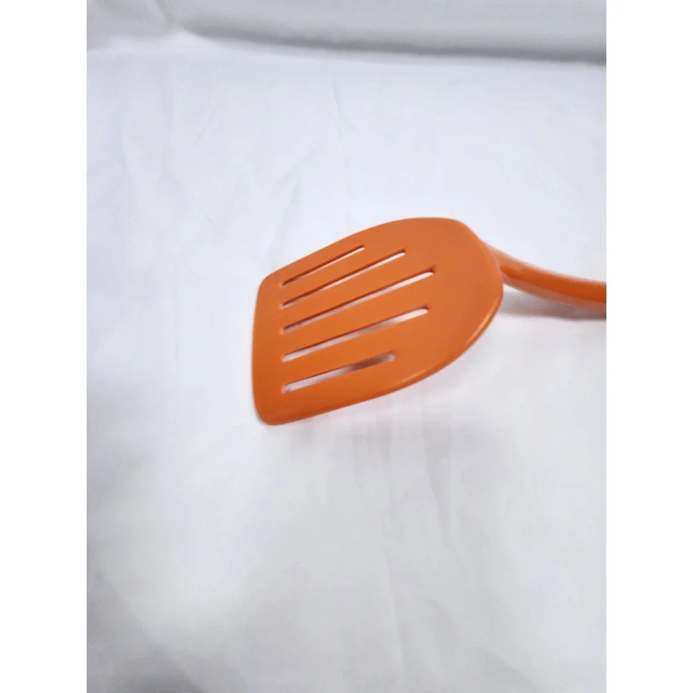 Orange Melamine Slotted Spatula Turner Heat Resistant Kitchen Tool